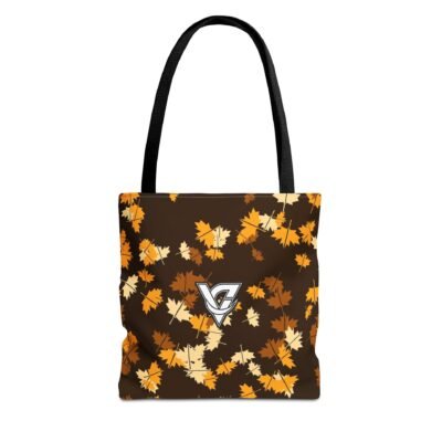Amber Falling Leaves Tote Bag — All-Over Print Gym & Everyday Tote